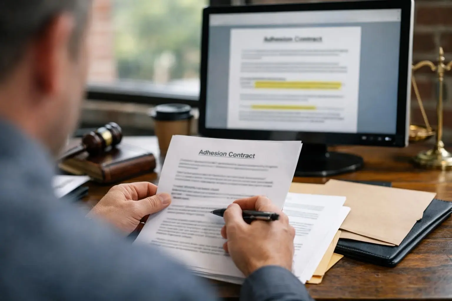 Adhesion Contract in Personal Injury Lawyer: Adhesion Contract is a standardized agreement drafted by one party—usually a...