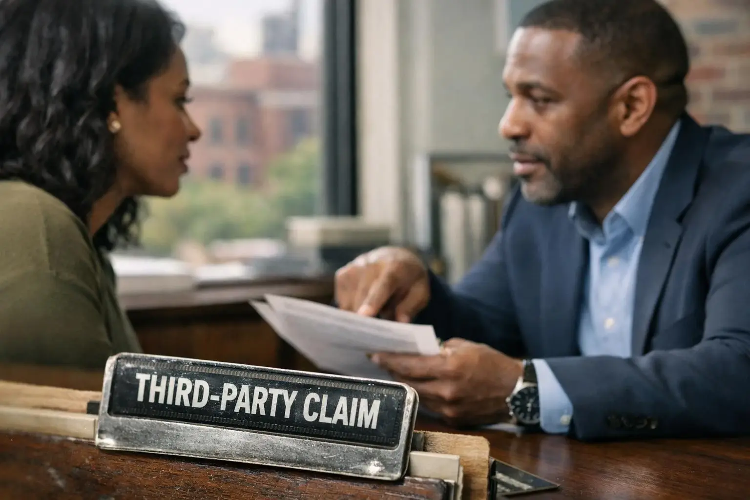 Third-Party Claim in Personal Injury Lawyer: Third-Party Claim is a legal demand made by an injured person against—visual...